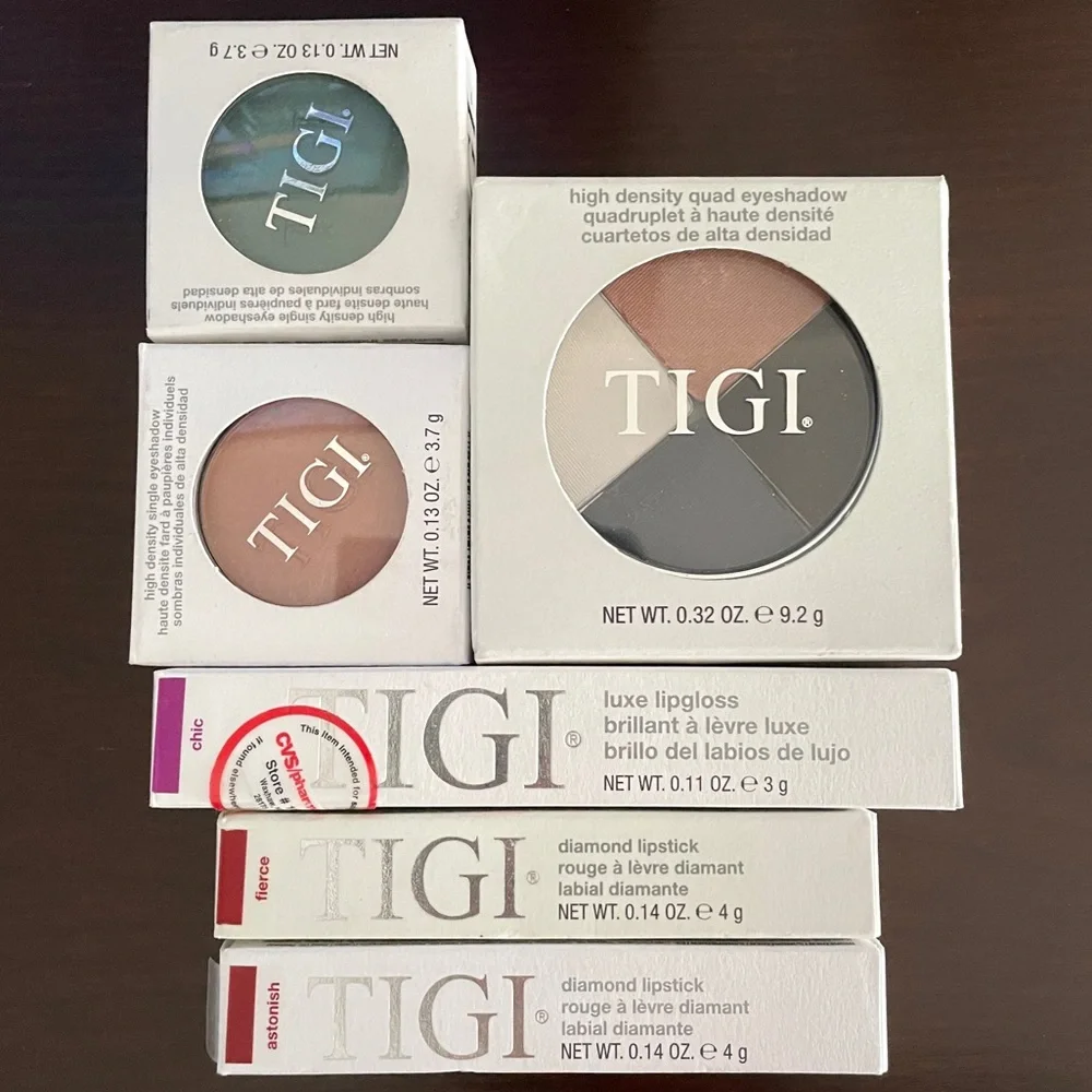 💕TIGI Cosmetics assorted diamond lipsticks lipgloss & eye shadow makeup NEW - Picture 1 of 11